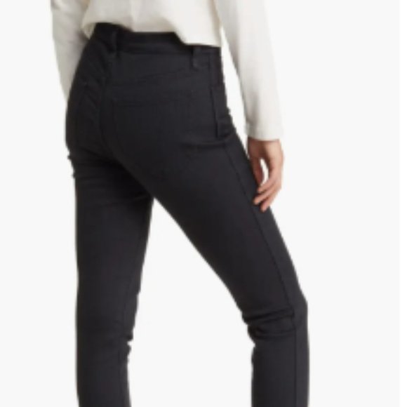 Madewell 9" Mid-Rise Roadtripper Skinny Jeans in Bennett Wash Black Sz 24 (00) - Picture 4 of 11